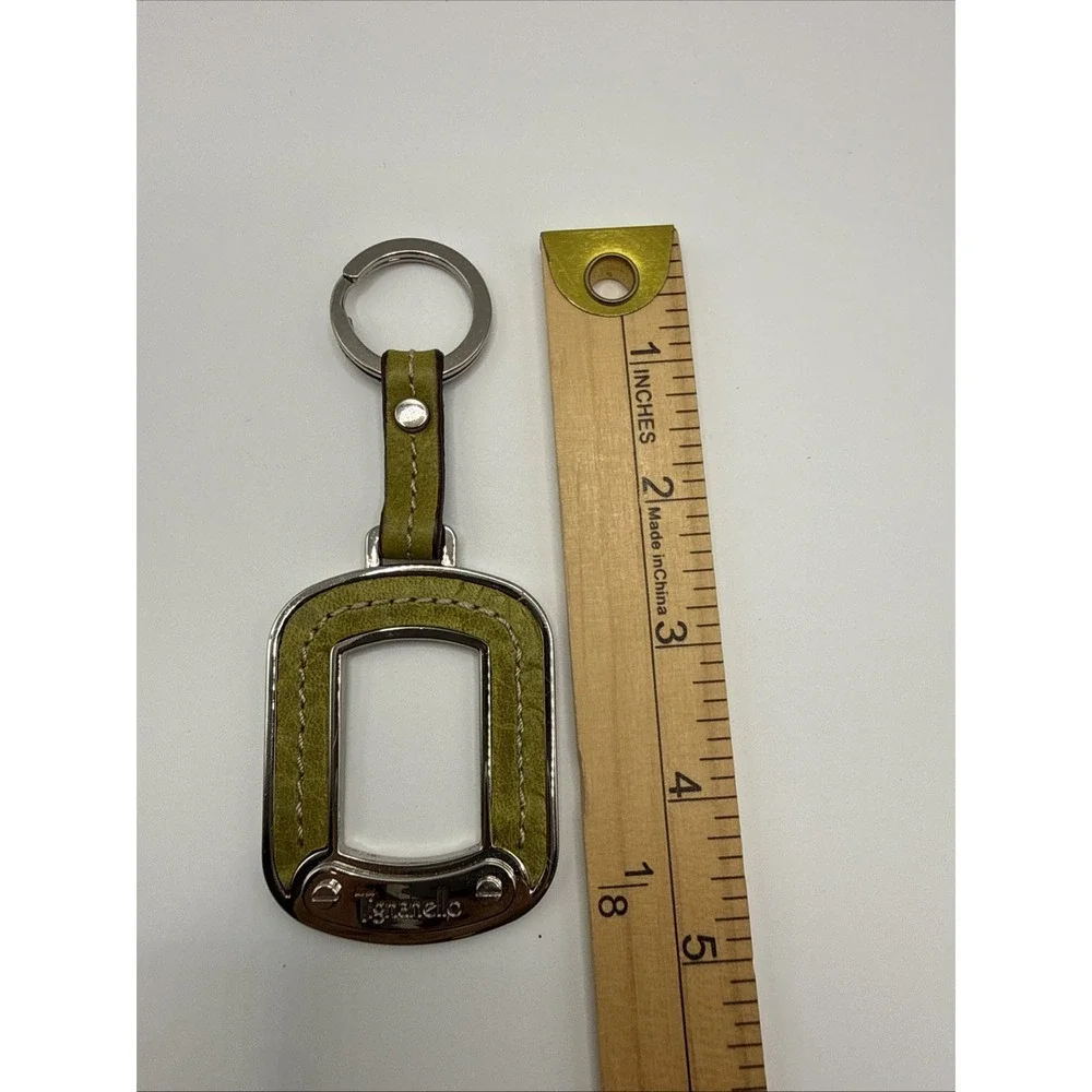 Tignanello Key Chain Mustard Green/yellow Silver